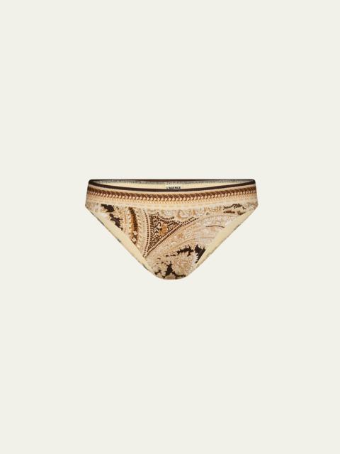 L'AGENCE Nicole Paisley Bikini Bottoms