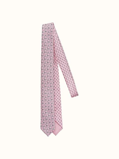 Hermès Double 6 Concours Hippique & H Tonneau tie