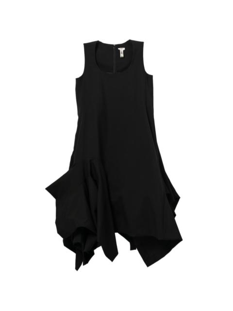 Comme Des Garçons asymmetrical ruffle midi dress