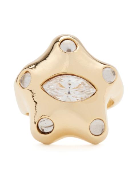 Collina Strada GOLD CLEAR DEMI STARLETTE RING