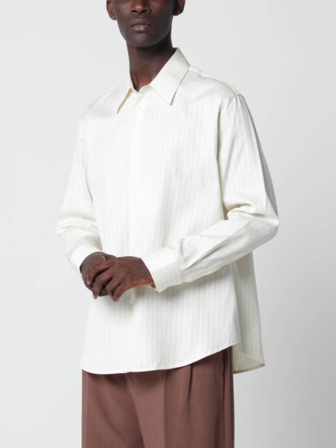 Studio Nicholson View pinstripe shirt in cotton and silk