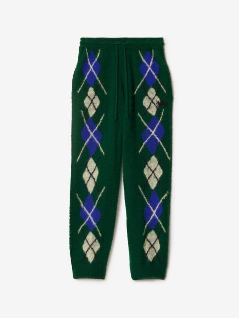 Argyle Wool Jogging Pants