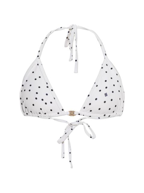 BY MALENE BIRGER polka-dot tie bikini top