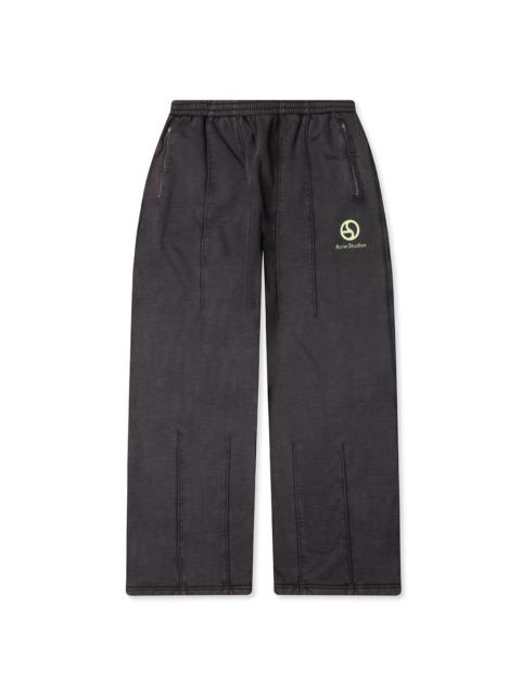 Acne Studios LOGO SWEATPANTS - FADED BLACK