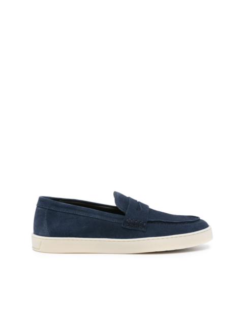 Canali suede slip-on loafers
