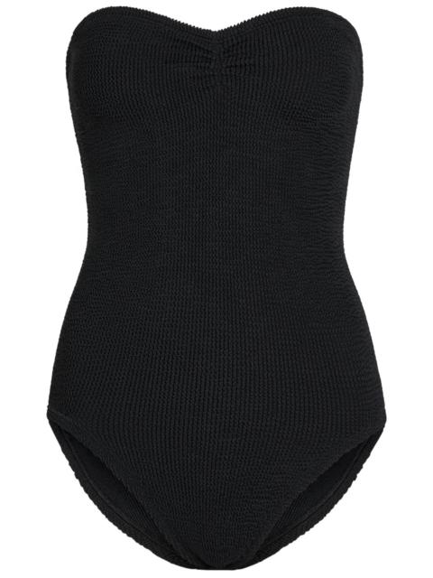 Hunza G Hunza G Brooke Strapless Crinkle Swimsuit