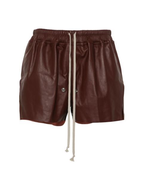 Rick Owens Gabe leather shorts
