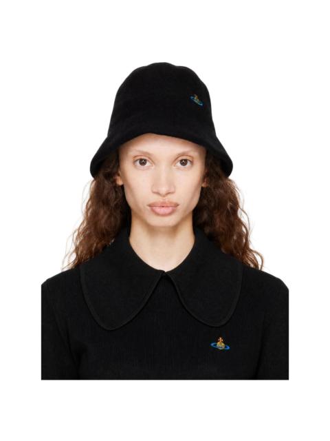 Vivienne Westwood Black Basque Cloche Hat