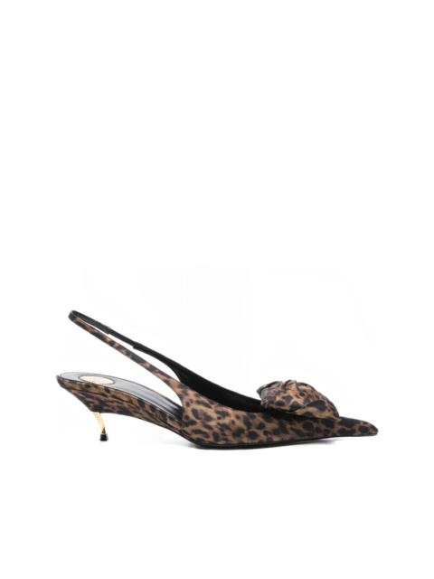 SAINT LAURENT 50mm Dakota bow-detail mules