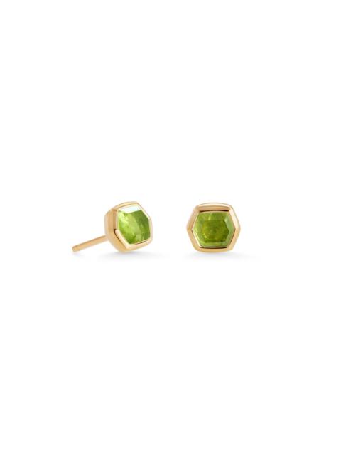 KENDRA SCOTT Davie 18k Gold Vermeil August Stud Earrings