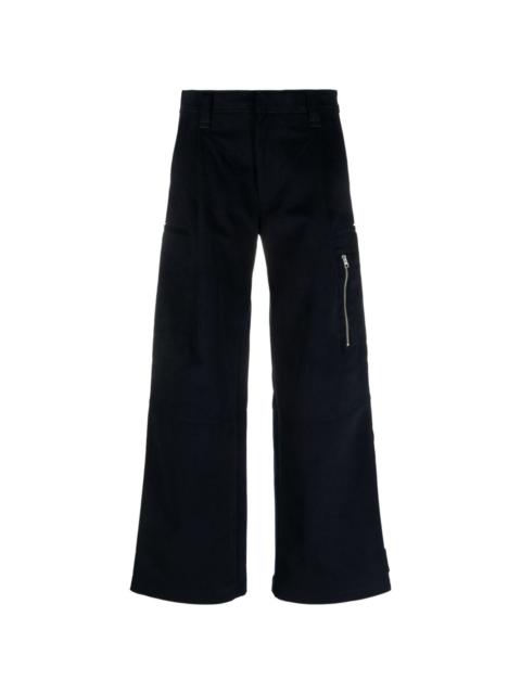 AMI Paris wide-leg cotton trousers