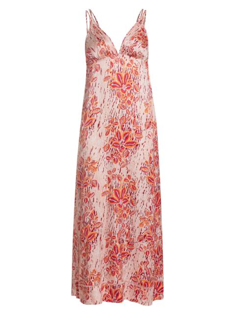 Poupette St Barth Women's Cassandra Floral Printed Maxi Dress - Pink Exotic Forest
