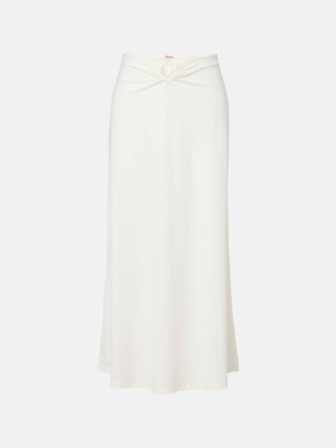 Johanna Ortiz Gathered midi skirt