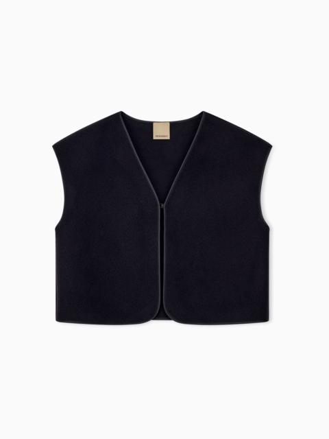 EMPORIO ARMANI VEST IN VIRGIN WOOL CLOTH BOTEH CAPSULE