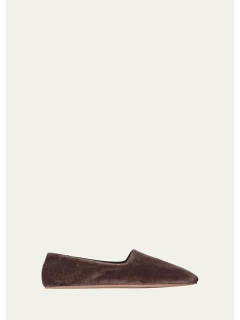 The Row Ponti Velvet Slippers