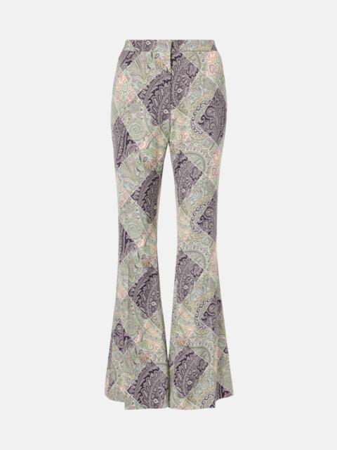 Etro Paisley high-rise flared pants