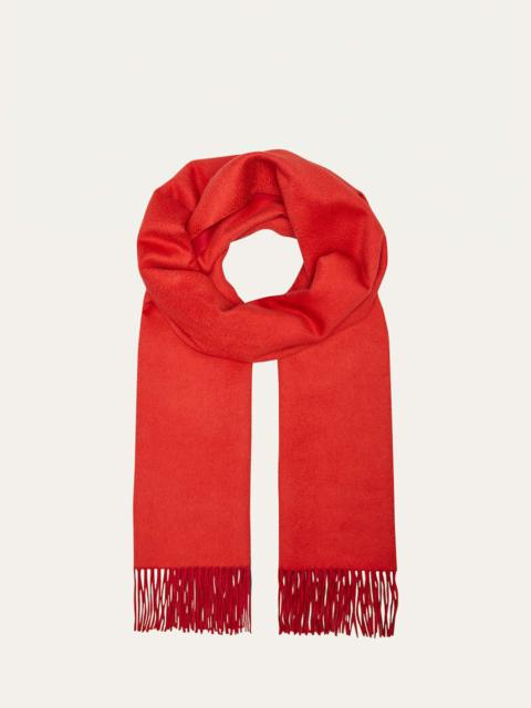 Loro Piana Cashmere Sciarpa Two-Tone Fringe-Trim Scarf