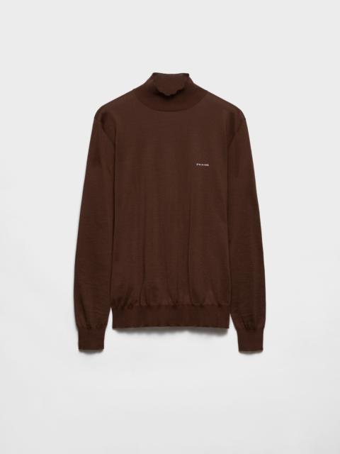 Prada Cotton mock turtleneck sweater
