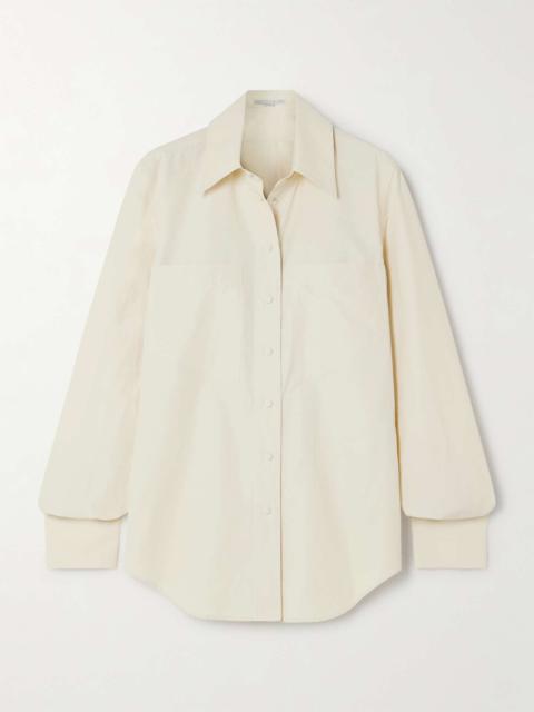 + NET SUSTAIN organic cotton-blend poplin shirt