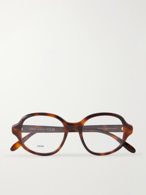 Loewe Slim Havana Geometric Acetate Sunglasses Brown