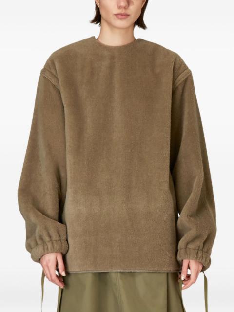 HYKE drawstring-cuff wool top