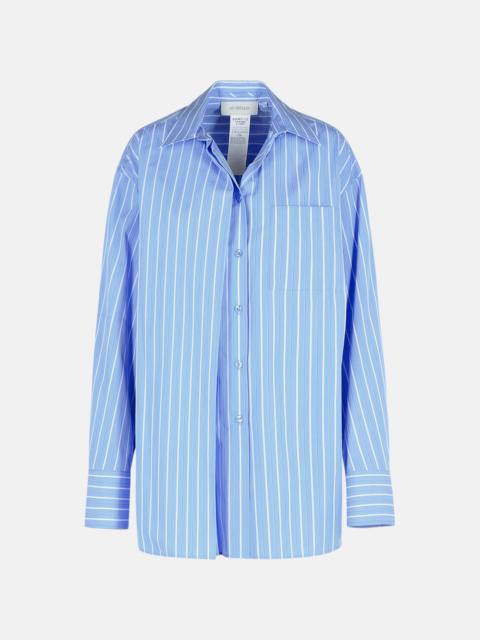 Sportmax Sportmax Light Blue Cotton Shirt Women
