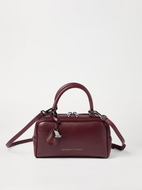 Brunello Cucinelli Explorer small Boston bag in glossy nappa leather