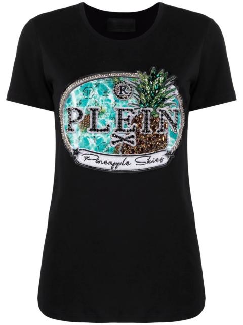 PHILIPP PLEIN crystal-embellished short-sleeve T-shirt