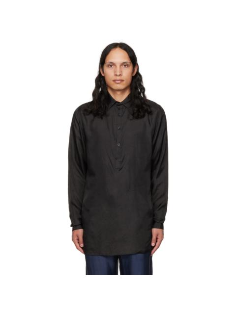 EDWARD CUMING SSENSE Exclusive Black Fitted Polo