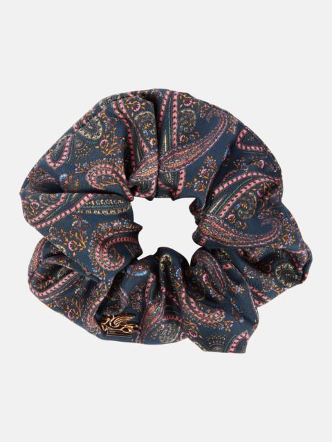 Paisley silk scrunchie