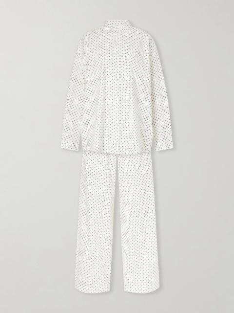 SKIMS Polka-dot Cotton-blend Poplin Pajama Set