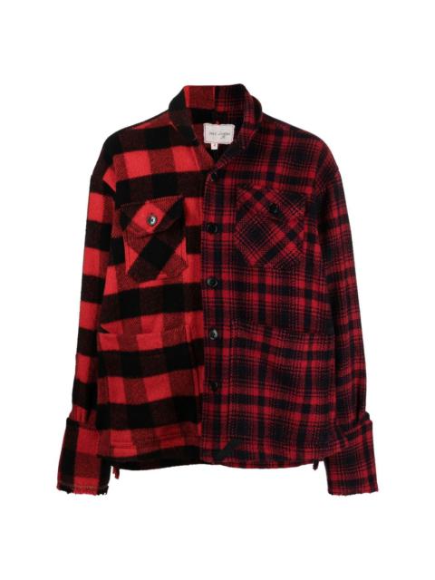Greg Lauren checked shirt jacket