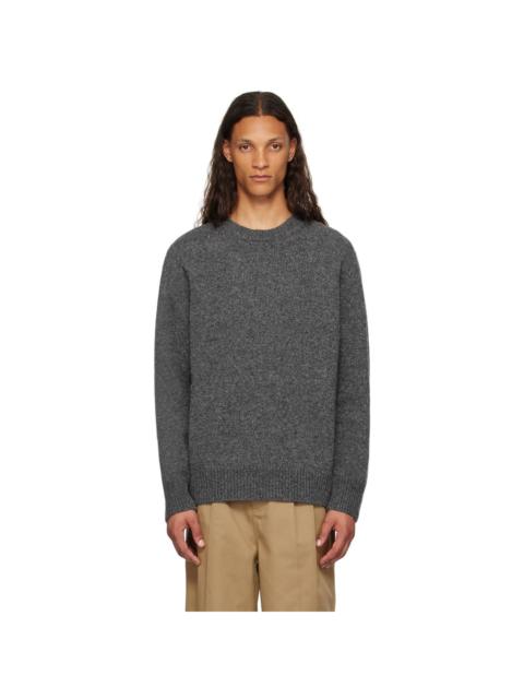 Maison Margiela Gray Shetland Wool Sweater