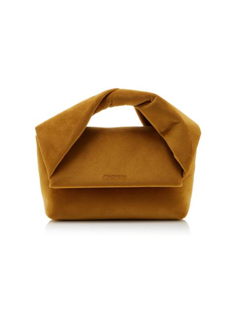JW Anderson Midi Twister Velvet Bag brown