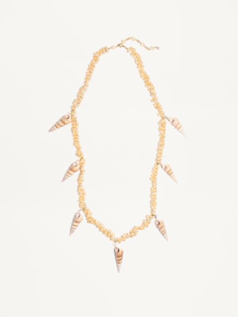 Valentino JARDIN AQUATIQUE NECKLACE IN METAL AND SHELLS