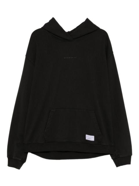 ih nom uh nit silicone logo hoodie