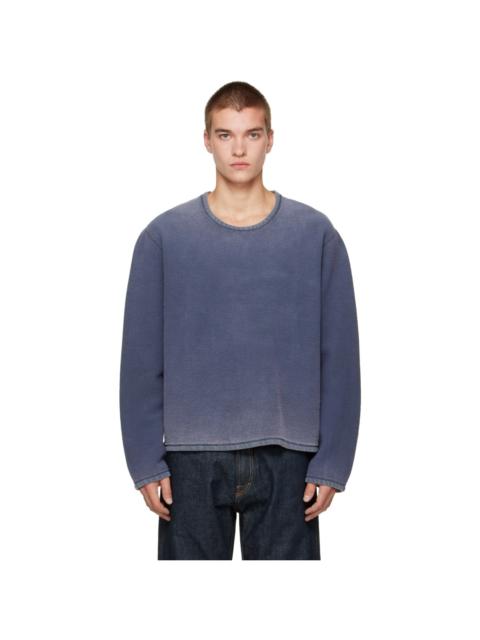Our Legacy Blue Double Lock U Neck Sweatshirt