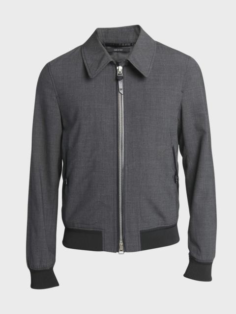 Men's Wool Stretch Blouson Jacket