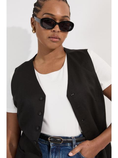 KAREN MILLEN Plus Size Stretch Cotton T-Shirt