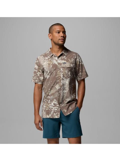 Columbia Men's Tech Trail Utility Printed Woven Short Sleeve Shirt