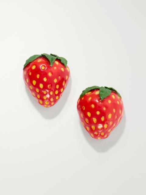 Jennifer Behr Fraise Resin Earrings