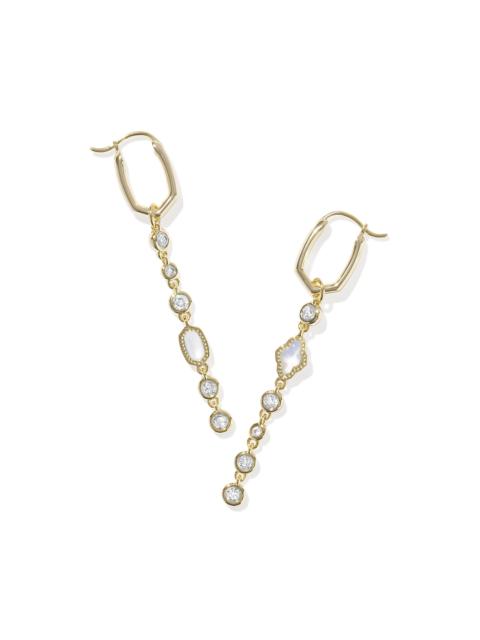 KENDRA SCOTT Mini Elisa and Abbie Gold Convertible Huggie Earrings