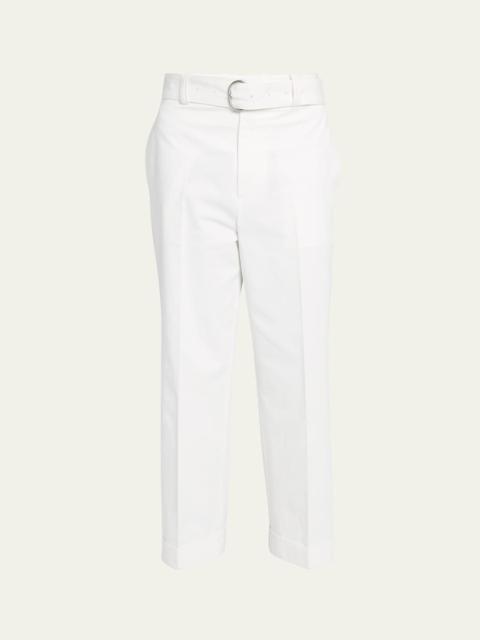 Jil Sander Men's Belted Cropped Trousers