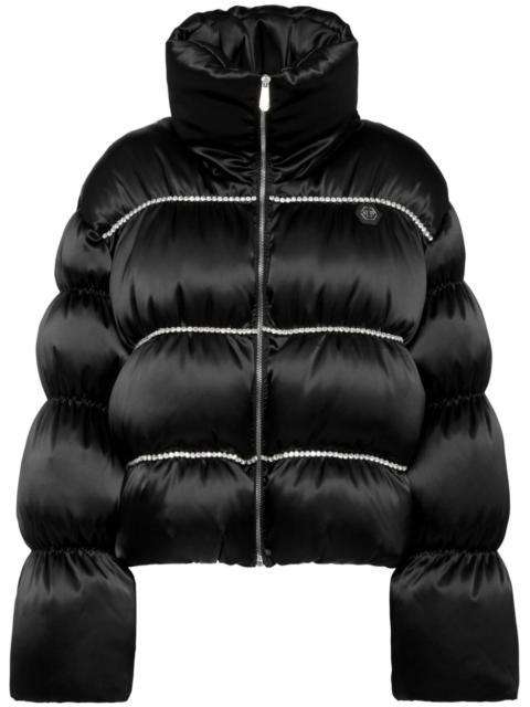 PHILIPP PLEIN crystal-embellished down jacket