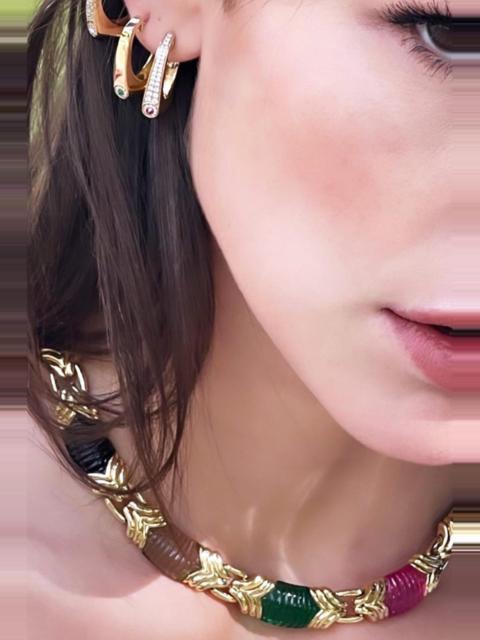 RAINBOW K Onyx Quartz Spiel Corundum Cleopatra Necklace