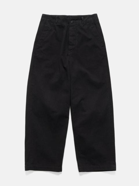 KAPTAIN SUNSHINE Cotton Drill Wide Pants Black