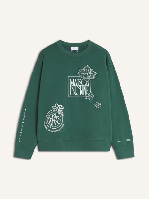 ART NOUVEAU STAMPS OVERSIZE SWEATSHIRT