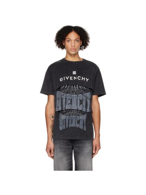 Givenchy Grey Tiered T-Shirt