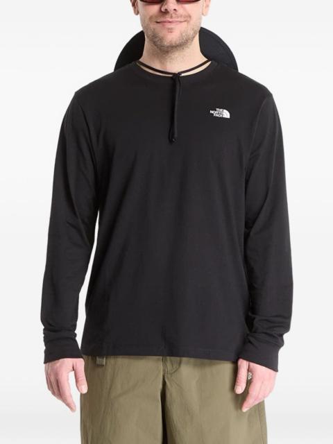 The North Face logo-print long-sleeve T-shirt