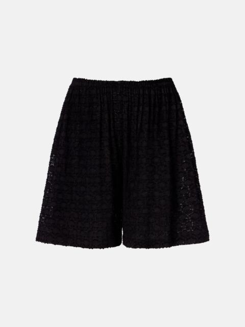 ERES Inoubliable silk and cotton jacquard shorts